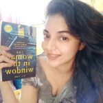 Sanam Shetty Instagram - Woke up like this😁 cuz I slept with it 📖 🤗 literally unputdownable this one. 'The woman in the window'. Much on the lines of 'Girl on the train'. Loving it👌👌 Gummornin ya'll❤ #wokeuplikethis #bookworm #myaddiction #myfix #angelsam❤