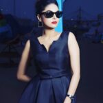 Sanam Shetty Instagram - The name is Bond😎 or Agent Sam may be🤘😬 Clicks for @diadem_official . PC: @ajjjoveih 🤗👌 Have an adventurous weekend folks🙌🙋 #blacknblack😎 #spygirl #couturefashion #fashionshoots #redlips💄 #theaudreyhepburncollection