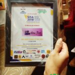 Sanam Shetty Instagram - This is proof that life is indeed full of surprises ❤❤ Humbled to receive this most special award for our start up Reeling Bucks Productions. We won the 'Best new comer of the year' in Film Production🤗🙌 It's certainly not a path laden with roses but one such pat on the back keeps us going! Thank u SISA🙏🙏 My wholehearted thanks to each and every one who have been instrumental in realizing this dream. Thank you for having faith Tiru, if not for you this would remain just a dream🤗👍 #magicalmomentsoflife #sifa #newstartupawards #itbeginsnow #angelsam❤