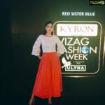 Sanam Shetty Instagram - Was absolutely super cool to be the showstopper for this kickass collection 'Red Sister Blue' @redsisterblue❤💙 Thank u dear Nanda @nanda_yadav and Michael Grobe🤗 Ur collections are simply fabulous 😍😘 Thank u Gaurav sir @storm_sharma for the great honour🤗🤗 P. C: Rahul Dev @rahuldev1177 🤗😘 #kyronvizagfashionweek #showstopper #redsisterblue #angelsam❤