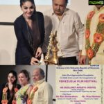 Sanam Shetty Instagram - Extremely privileged to inaugurate the first Indo-Venezuelan Film Festival in Chennai with the Honourable Embassador of Venezuela to India Mr. Augusto Montiel and Honourable Secretory of South Indian Film Chamber Mr. Ravi Kottatakara 😊😊 #inauguration #indovenezuelafilmfestival 😊