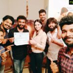 Sanam Shetty Instagram - Memorable moment! Wen v got a clean UA from censor😀😀 Atharva is being considered by audience as the most enjoyable family film of this year❤ #atharvakannadafilm #familyentertaineroftheyear #successrun Follow me for more @sam.sanam.shetty ❤ #angelsam