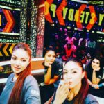 Sanam Shetty Instagram - More from RSP😁 it's funnn! ! #v2vgirls #v2vsanamshetty #angelsam #vijaytelevision Follow me for more @sanam_setty ❤