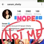 Sanam Shetty Instagram - Good Morning peeps! Sanam_shetty is not my account. Plz don't follow. This sanam_setty is my only official and personal handle. Have a lovely day🤗 #sanam_setty