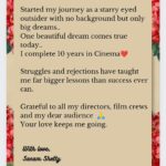 Sanam Shetty Instagram - 10 Years in Cinema ❤️ Huge thanks to all the film teams I have worked with, directors, producers, co actors, technicians, assistants and mainly the audience who have accepted me. Each of you have made this journey memorable. Unga anbukku nandri 🙏 #nadigaiyinpayanam #journeycontinues #blessedsouthindianactress