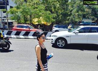 Sanam Shetty Instagram - Zebra crossing ! #gymrun #summerworkouts #midweekvibes