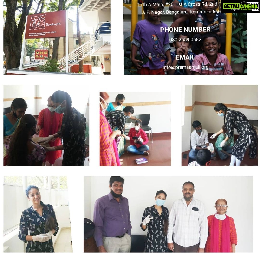 Sanam Shetty Instagram - Inge unmaiyaana anbu parthen ! ❤️ Spent time at Premaanjali NGO for Visual Impaired Students today with family. The pure love n inspiration they gave will be a reminder of how beautiful life is ❤️ Dear friends pl feel free to visit or contribute🙏 Premaanjali Trust : 17th A Main, #20, 1st A Cross Rd, 2nd Phase, J. P. Nagar, Bengaluru, Karnataka 560078 Ph: 080 2659 0682 Email: info@premaanjali.org #truechampions #InspiredLiving #donateforacause
