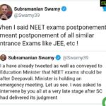 Sanam Shetty Instagram - Students protest to postpone NEET &JEE exams gained more momentum after the recent suicide of Subasree in Tamilnadu. Absolute loss of a bright life! Emergency meeting ongoing in the Education Ministry right now as updated by Subramanian Swamy. Let's wait and watch if it is indeed good news for the students. #postponeneetandjee #studentsawait