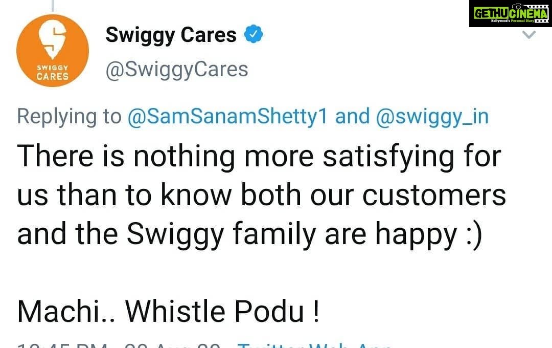 Sanam Shetty Instagram - Response from Swiggy Cares @swiggyindia today to my Twitter post ๐๐ (@samsanamshetty1) Swipe next for the payment split up details sent by a delivery executive Senthil๐๐ The week long strike by Swiggy delivery executives was lifted in Bangalore and Chennai and several of them have started logging in again after Swiggy assured that the issues will be addressed by Monday. Incentives have been currently allotted. I thank @swiggyindia on behalf of all the delivery partners for acknowledging and accepting the financial inadequacies faced and for willing to revise plans๐๐ @nam.makkalinkural #swiggystrikelifted #thankuswiggy