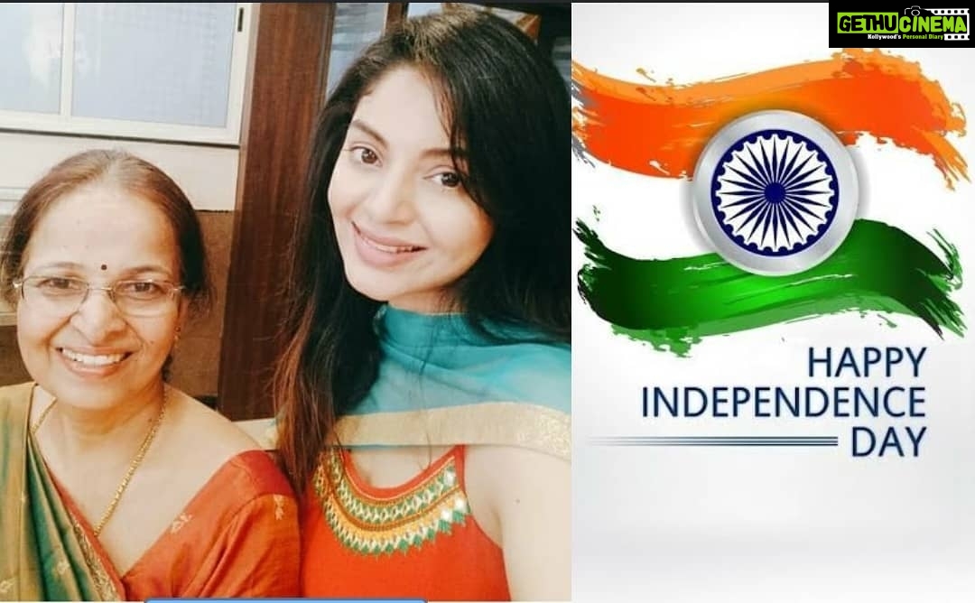 Sanam Shetty Instagram - The one who gave me all the freedom in the world, gave me wings and taught me to fly❤️ Happy Birthday My dearest Mother Bharathi🎂🎉✨ . and The one whose blood merges with mine, whose pulse beats in mine..the one my heart beats for! Happy Independence Day My Mother India Bharat 🇮🇳 🙏🌟 . #proudindian🇮🇳 #weareindia #vandemaataram #happy74thindepenedenceday