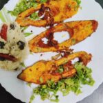 Sanam Shetty Instagram - Hey folks try out this perfect weekend dish. . It's super quick, super easy and very healthy 😋✨ #samskitchen #fishfry🐟 #healthycooking #lowcalorierecipes