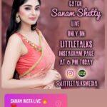 Sanam Shetty Instagram - Going LIVE with @littletalksmedia in just a few mins. At 6pm today. Tune in to interact with me peeps💝🤗 . #livesession #letschatchit #6pm #littletalksmedia