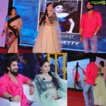 Sanam Shetty Instagram - Love..Smiles..High Spirits..and so much Fun at the @retweet_srm Culturals 👯👯✨✨ with @dr_alex_film @anithaalex007 mam🤗🤗. . Big Thanks to the students of SRM Eashwari College of Engineering for inviting us 🤗🤗🙏❤️ Co ordinated by @_.sajitha._ and @_.dev_prakash._ tnx guys🤗🤗 . . I'm wearing a dark green velvet crop blouse with pale green net and silver sequinned lehenga - perfect for the summer💚 . . MUH @uma_mua_hairstylist (tried out braids with gold jhumkas for a Muslim bridal look💚) . . #ethirvinaiyaatru #filmpromotions #srmeashwarienggcol #proudtobeanengineer #braidstyles #jhumkalover SRM Easwari Engineering College