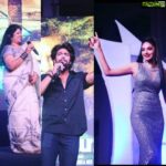 Sanam Shetty Instagram - Ethirvinaiyaatru goes places and so do we !!✨✨❤️❤️🤘🤘 With the very talented @dr_alex_film and @anithaalex007 mam🤗❤️ . Huge thanks to the Engineering students of Anna University (Petroleum Engineering) for inviting us at ur dazzling PETROFEST 2020👯👯🎀🎀 . Thank u @r_a_h_u_l_ganesan and Suraj for co ordinating with us🤗🤗 . More coming up !! . . My silver sequinned mermaid gown styled by @impressionsblr MUH @uma_mua_hairstylist Jewellery by @chennai_jazz✨✨ . #ethirvinayaatru #filmpromotions #annauniversity #petrofest2020 #engineeringstudents #proudengineer
