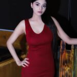 Sanam Shetty Instagram - The greatest power is often simple patience❤️ PC Gany Krish @vivid_impressions__ #red ❤️ #bodycondress #cozysundays