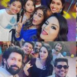 Sanam Shetty Instagram - Super fun on the sets of Varalam Va game show at Kaliagner TV with VJ @farina_azad_official and VJ Anand 🤗🤘👯👯👯 With friends and rocking actors @actor_santhoshprathap @gayathrireddyofficial @saipriyankaruth @adbudha @indraja_sankar @noble__james @madhampatty_rangaraj @_saranofficial 🌟🌟🌟🌟🌟🌟🌟🌟🌟🌟🌟💮💮💮💮💮💮💮💮 Stay tuned folks!! Telecast on 1st Jan 2020!! #kalaignertv #varalamvagameshow #funonsets😀😬