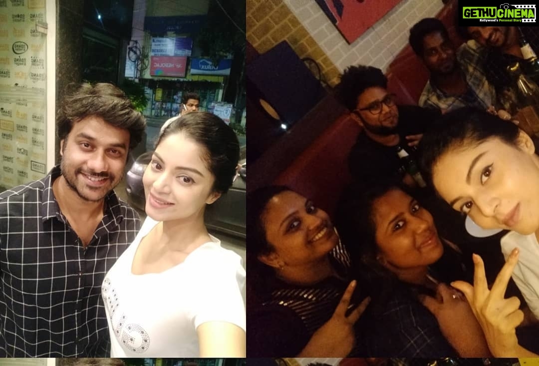 Sanam Shetty Instagram - Happy Birthday dear Karthik π€ππ Have a fun filled year ahead! Vl make sure of it ππ€ With @sindhukruthika1 @go4dharshinis π€π― #birthdayboyπ #funwithfriends Big Bang Theory - Bar & Kitchen