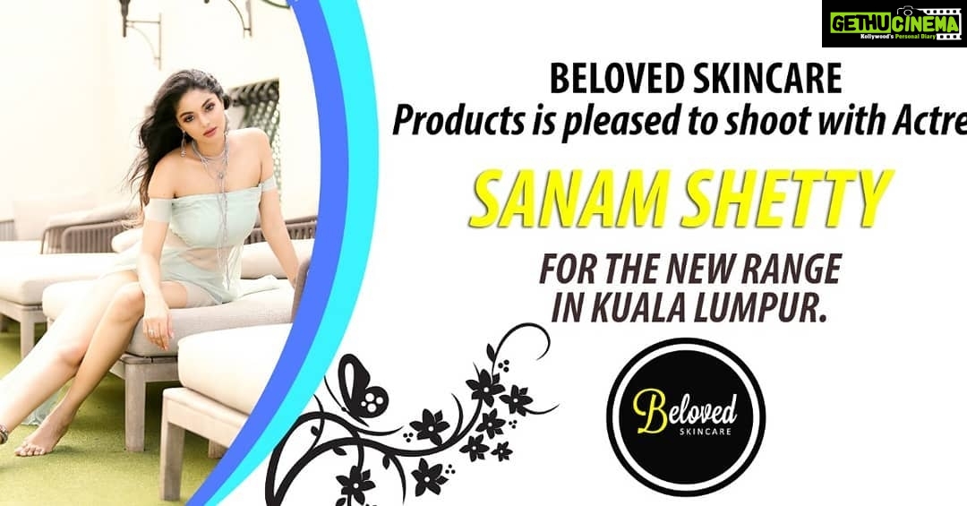 Sanam Shetty Instagram - This would be my first International Skincare Brand Endorsement 🤗👍 Looking forward to shoot for the new range in KL soon for Beloved Skincare! #internationalshoot #skincareads #malaysiacalling🇲🇾