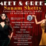 Sanam Shetty Instagram - Im very excited to meet my dear friends in Malaysia on Nov 29th 🤗🎊🙋💜💛💚 details on the poster. See u all there guys 🤗 Thank u @amandabrowncouture and @ajjjoveih for the warm welcome ❤❤ #malaysiatrulyasia #meetandgreet #funevent