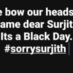 Sanam Shetty Instagram – Nothing left to say. No more excuses. 
#sorrysurjith🙏 #blackday