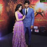 Sanam Shetty Instagram - At Galatta Nakshatra Awards with the brightest Nakshatra @tharshan_shant ❤☀️ God bless u with many more awards and accolades Tharshan👏👏 Im wearing the lovely lavender Lehenga and satin crop custom designed for me by Shiny @shyn_fascino @fascinodresses_by_shinyanto😘 MUH by Uma @makeupartist_yakshi👍 PC : Gany Krish @vivid_impressions__ #galattanakshatraawards #prizedpic #littlemoments