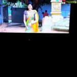 Sanam Shetty Instagram - Just a temple visit n of course waiting for my boy🙄 story of my life! 😁 Watch this sweet fun film Premikudu on Youtube👍 #premikudu_movie #teluguactress #templescenes🔔 #halfsareelove