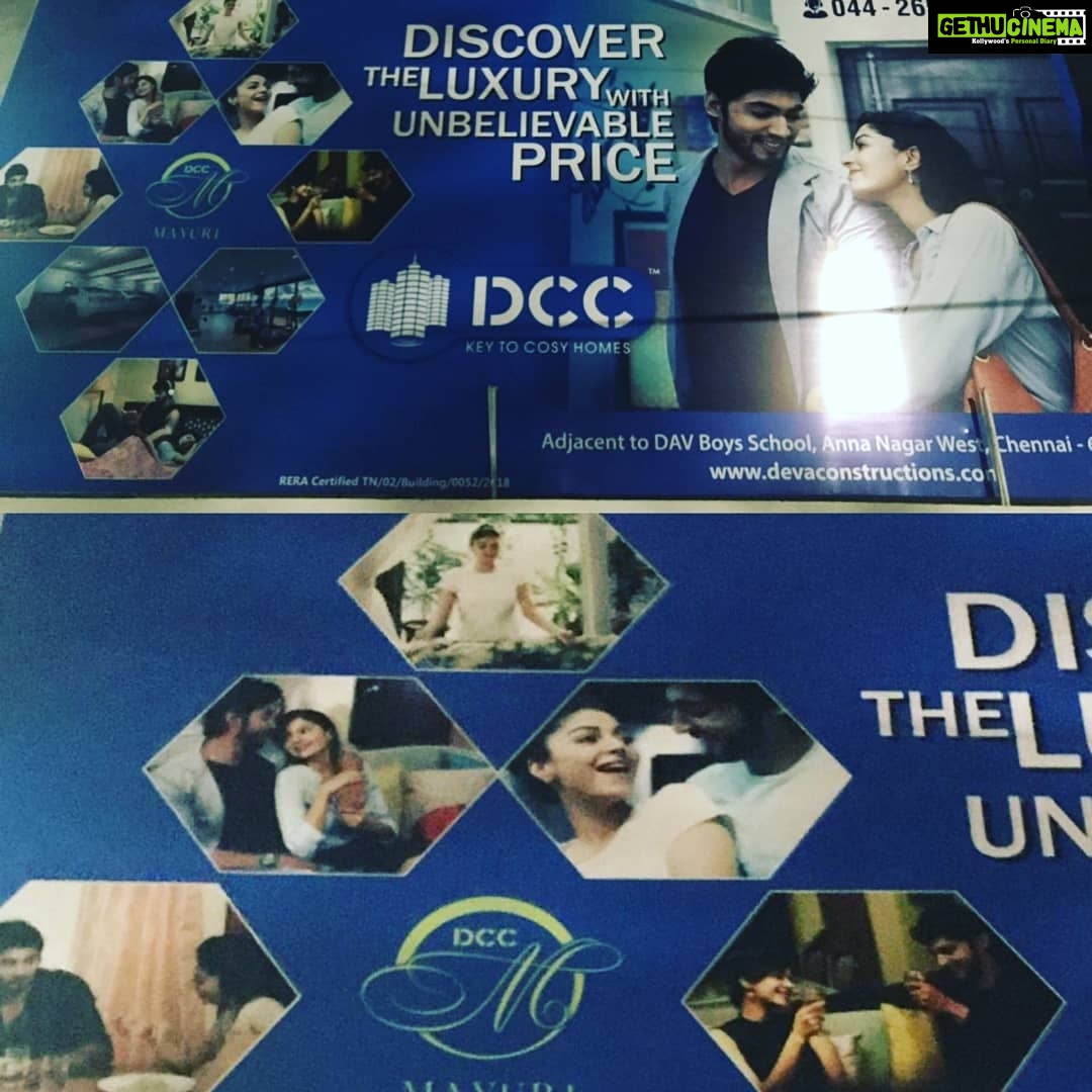Sanam Shetty Instagram - Hoardings out for my recent ad for DCC builders😀 Thank u for the great opportunity @vignesh_sha @jeffreypaulll 👍👍 Lovely working with u @tharshan_shant 😊 #adshoot🎥 #hoardings #angelsam❤