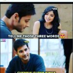 Sanam Shetty Instagram - Haha wat a pleasant surprise @chennaiappatakkars 😆👍 this one is very special..cuz Mahesh Babu ofcourse ❤ n CSK❤. Tnx for sharing @tharshan_shant 🤗 #loveorcricket #chennaimemes😉 #csklove💛 #angelsam❤