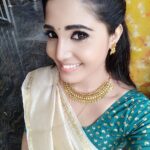 Sandra Amy Instagram – Ths s d awsme @vriksham collection😍😍😍😍😍😍beautiful  coin set wit earring… I m n lov wt it, 😘😘😘💘💘sch an amazin traditional neckpeice nd earrin.. Thnk u soo mch @vriksham  vaishu darlin fr ths… Shop🙋 wear👸feel d happiness💃 nd spread it wt @vriksham ,chkout thr collections.. U l wonder 😍😍😍😍