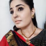 Sandra Amy Instagram – Ths beautiful  kempu jewellery by @catchy_silk_crafts ,kemps always bring out d beauty in women.. 😍😍😍😍nd its d best quality we needed fr tht traditional look.. U cn fnd awsme jwels in @catchy_silk_crafts ..do shop nd b happy.. Thnk u soo mch @catchy_silk_crafts fr ths token f 😍 love