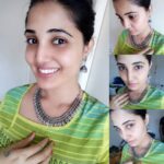 Sandra Amy Instagram - Ths beautiful oxidised one set(mre yt to update😜)by @breathing_memes from her online store @shraddha_the_online_store ,i m so happy to recive it on Valentine's day😍😍😍😍an her love gft.. Thnk u soo mch @breathing_memes fr ths awsme gft she gt so mch f collections n her store.. Do chk frnds so u also cn grab ths beuties n ur jwel box💓💓