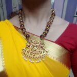 Sandra Amy Instagram - Saree impact yellow red 😻😍
