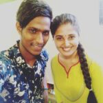 Sandra Amy Instagram - Finally gt pic wt #varadamaster# n finals 😅 he mde me a normal dancer to golden perfomer😇@vdc_varadhas_dance_company