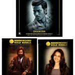 Sandra Amy Instagram - Last yr this @#behindwoods goldmedal award was owned by @prajinpadmanabhan . Ths yr ma all time favs n one stage😍😍😍congrats to all.. Very happy for @actor.shanenigam 😍😍😍