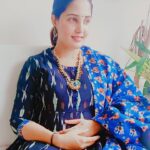 Sandra Amy Instagram - Top and duppata @thanuj_collections One f my fav collection 😍😍😍 Pure cotton... Handmade terracotta set @kayels_creation 😍😍😍