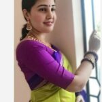 Sandra Amy Instagram - Saree @heavenlyhandmadecrafters accessories @puravalan_fashions
