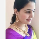 Sandra Amy Instagram - Saree @heavenlyhandmadecrafters accessories @puravalan_fashions