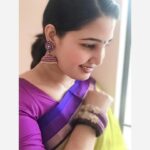 Sandra Amy Instagram - Saree @heavenlyhandmadecrafters accessories @puravalan_fashions