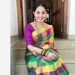 Sandra Amy Instagram - Bangles @deepa_silk_thread_accessories Saree @queen_fashions_qf Necklace @zivara_fashion Earring @abhis_jewel_hunt