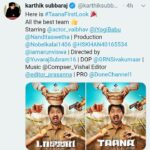 Sandra Amy Instagram - Happy to be a part of #Taana# ,one of the best role i hav ever done😍😍😍😍😍 ..sjared screen wt @vaibhav30 @arun_aravind_twins 😍😍😍