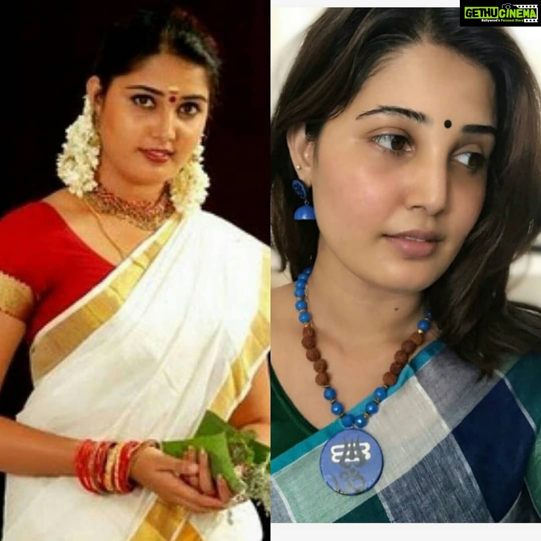 Sandra Amy Instagram - #10yearschallange# lost my baby fat frm face 👶,#single to married# 😍😍😍 ,#kirantv# to #vijaytelevision#, #kerala# to #tamilnadu# #frstyrcollege# to #housewfe# 😂😂😂😂