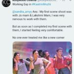 Sandra Amy Instagram - Experience working wth the team #kaatrinmozhi# releasin on november 16th 😍😍😍😍
