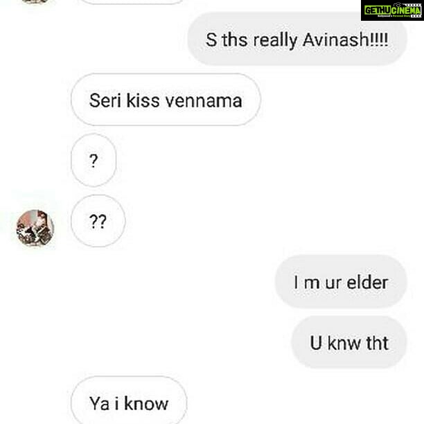 Sandra Amy Instagram - I gt ths from a victim girl, she dosnt wants to reveal her name. She s scared abt her family. Is ths d way to tlk to a lady who s egrly tlkd wt u as a fan? Lts support.. More girls to cm wt evidence #timeup @avinash_ashokkumar ...#metoomovement @chinmayisripaada