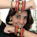 Sandra Amy Instagram - Handmade Silkthread bangles and earrings @saishri_the_style_in_you sree_the 😍😍😍😍