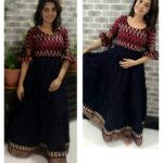 Sandra Amy Instagram - Beautifully customized cotton dress @ruffle_trends i mst say evry gal shd try dresses frm hre, i gv her only a random measurments, i gt a perfect fit dress in a stylish pattern wt this cute matching earrings 😍😍😍😍😍..really loved it... Grab urs 😍😍😍😍nd share ur happiness wt @ruffle_trends
