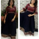 Sandra Amy Instagram - Beautifully customized cotton dress @ruffle_trends i mst say evry gal shd try dresses frm hre, i gv her only a random measurments, i gt a perfect fit dress in a stylish pattern wt this cute matching earrings 😍😍😍😍😍..really loved it... Grab urs 😍😍😍😍nd share ur happiness wt @ruffle_trends