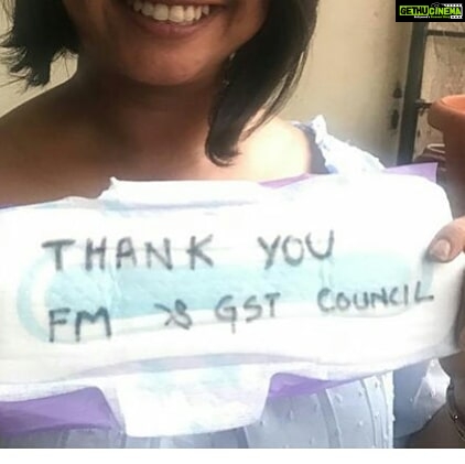 Sandra Amy Instagram - Aftr a year, feminine hygiene s nw tax free in india...