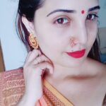 Sandra Amy Instagram - I hv a huge collection f nose pin.. Ths s one f ma fav @abhis_jewel_hunt Earring @vinucreations