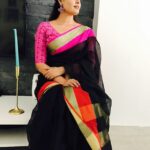 Sandra Amy Instagram - Saree @s_r_u_t_e_e_z 😍😍😍😍😍