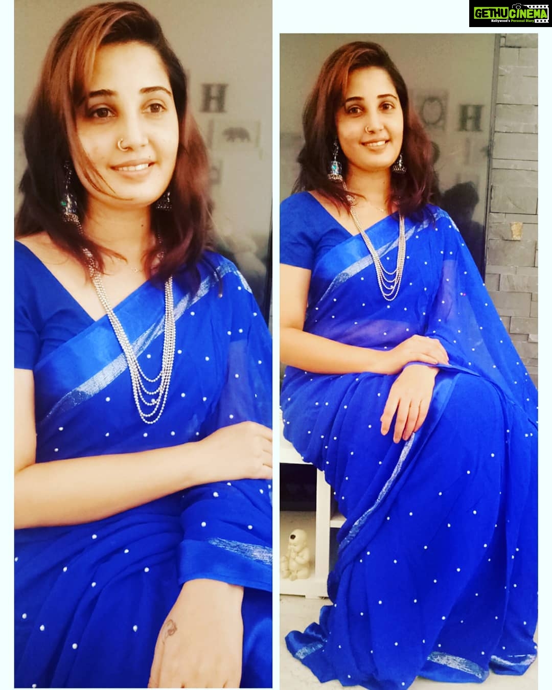 Sandra Amy Instagram - Saree makes a lady beautiful ππππso me πππ i m n love wt ths saree @fazee_collections ππππgrab urs dears...